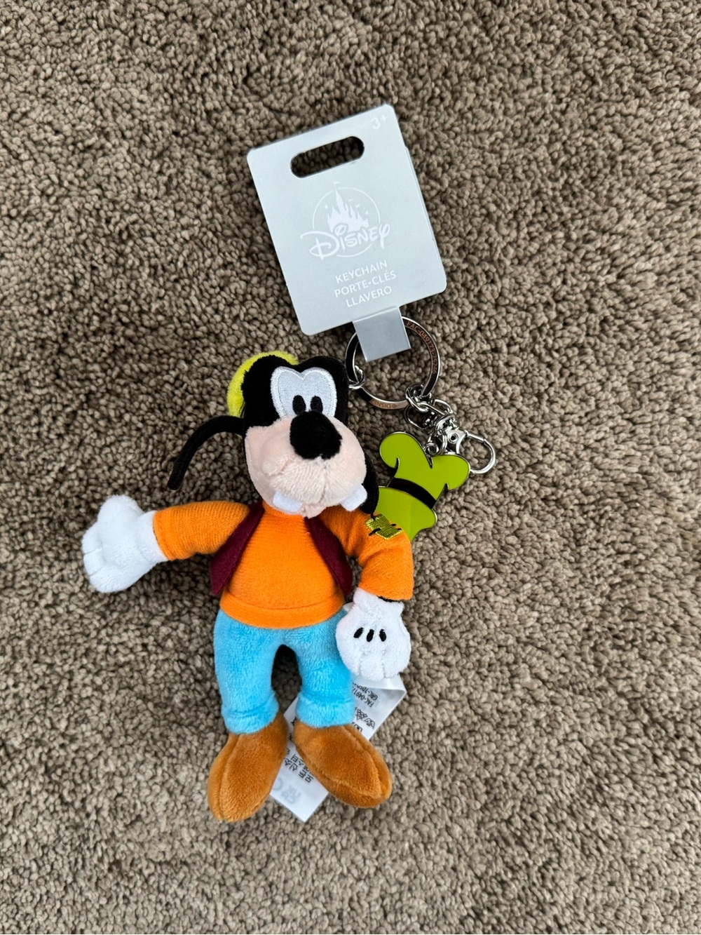 NWT Disney Goofy Plush Keychain/Bag Charm
